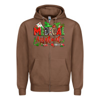Chestnut christmas medical assistant Zipper Hoodie - Zillion Design Studio