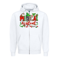 White christmas medical assistant Zipper Hoodie - Zillion Design Studio