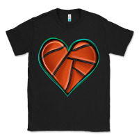 Black basketball heart Classic Tee - texasbilliewilder