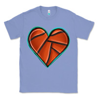 Colony Blue basketball heart Classic Tee - texasbilliewilder