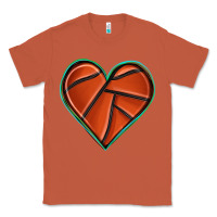 Copper basketball heart Classic Tee - texasbilliewilder