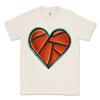 Natural basketball heart Classic Tee - texasbilliewilder