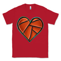 Red basketball heart Classic Tee - texasbilliewilder