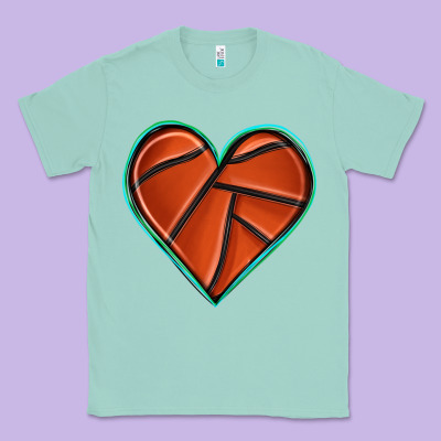Basketball Heart Classic Tee Designed By Texasbilliewilder