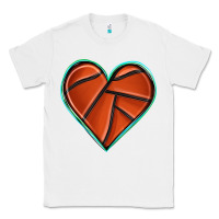 White basketball heart Classic Tee - texasbilliewilder