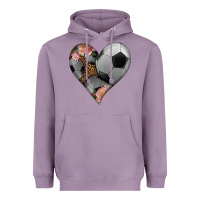 Lavender western soccer heart Heavyweight Hoodie - HRA Design Shop