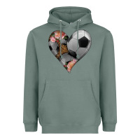 Sage western soccer heart Heavyweight Hoodie - HRA Design Shop