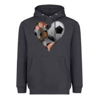 Smoke western soccer heart Heavyweight Hoodie - HRA Design Shop