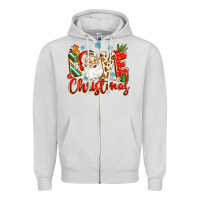 Dove Grey love christmas Zipper Hoodie - Zillion Design Studio