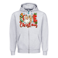 Heather Grey love christmas Zipper Hoodie - Zillion Design Studio