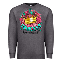 Charcoal Heather the princesshas arrived Premium Sweatshirt - AdoDesignShop