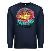 Navy the princesshas arrived Premium Sweatshirt - AdoDesignShop