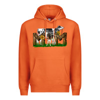 Carrot Western Holstein Cow And Baby Cow Mom Premium Hoodie - LillyAllenDesigns