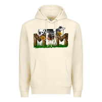 Sandshell Western Holstein Cow And Baby Cow Mom Premium Hoodie - LillyAllenDesigns