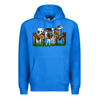True Royal Western Holstein Cow And Baby Cow Mom Premium Hoodie - LillyAllenDesigns