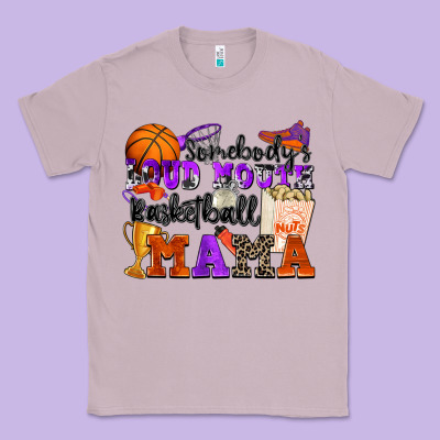 Classic Tee somebody's loud mouth basketball mama