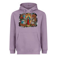 Lavender virgin mary Heavyweight Hoodie - SublimationCraftShop