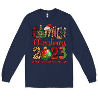 Navy family christmas 2023 making memories together Long Sleeve Tee - MaliasSmallBusiness