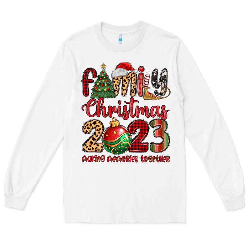 Family Christmas 2023 Making Memories Together Long Sleeve Tee by MaliasSmallBusiness | Teevron
