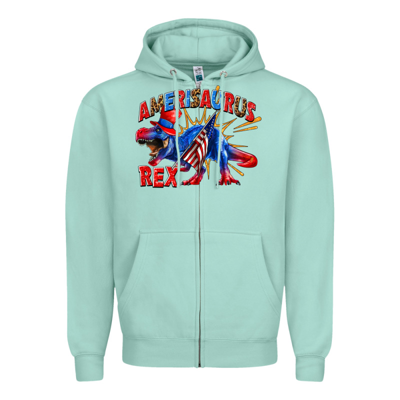 Amerisaurus Rex Zipper Hoodie by texasbilliewilder | Teevron