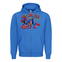 True Royal Amerisaurus rex Zipper Hoodie - texasbilliewilder