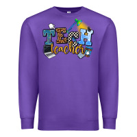 Purple tech teacher Premium Sweatshirt - AdoDesignShop