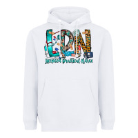 White lpn Heavyweight Hoodie - CowhideDigitalArt