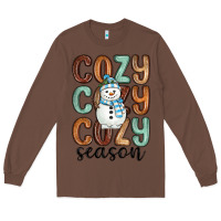 Chestnut cozy season snowman Long Sleeve Tee - MaliasSmallBusiness