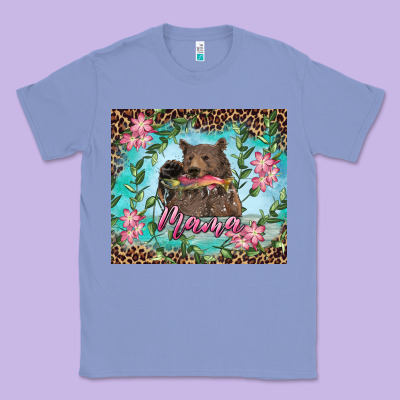 Mama Bear Haunting Fish Floral Classic Tee Designed By Ranaportraitstore
