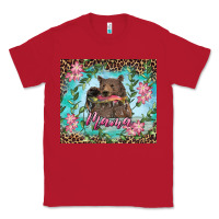 Red Mama bear haunting fish floral Classic Tee - RanaPortraitStore