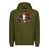 Army Green joy baby cow christmas Premium Hoodie - Jasminsmagicworld