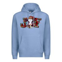 Colony Blue joy baby cow christmas Premium Hoodie - Jasminsmagicworld