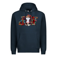 Navy joy baby cow christmas Premium Hoodie - Jasminsmagicworld