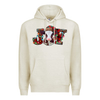 Oatmeal Heather joy baby cow christmas Premium Hoodie - Jasminsmagicworld
