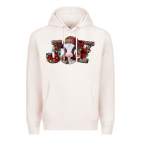 Pale Pink joy baby cow christmas Premium Hoodie - Jasminsmagicworld
