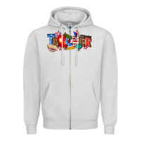 Dove Grey American teacher Zipper Hoodie - texasbilliewilder