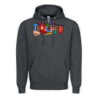 Smoke American teacher Zipper Hoodie - texasbilliewilder