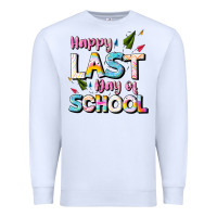 White happy last day of school Premium Sweatshirt - JahusDesignShop