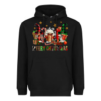 Black merry christmas buffalo gnomies Heavyweight Hoodie - FaDigitalArtStudio