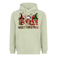 Matcha merry christmas buffalo gnomies Heavyweight Hoodie - FaDigitalArtStudio