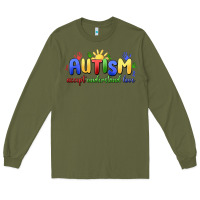 Army Green autism accept understand love Long Sleeve Tee - MaliasSmallBusiness