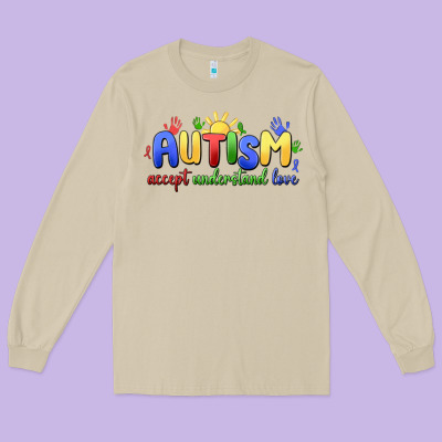 Long Sleeve Tee autism accept understand love