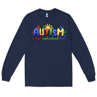 Navy autism accept understand love Long Sleeve Tee - MaliasSmallBusiness