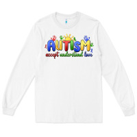 White autism accept understand love Long Sleeve Tee - MaliasSmallBusiness
