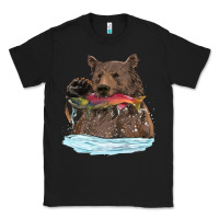 Black mama bear haunting fish Classic Tee - RanaPortraitStore