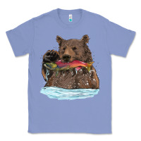 Colony Blue mama bear haunting fish Classic Tee - RanaPortraitStore
