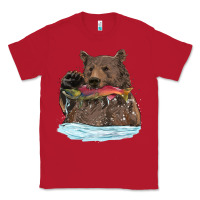 Red mama bear haunting fish Classic Tee - RanaPortraitStore