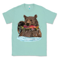 Seafoam mama bear haunting fish Classic Tee - RanaPortraitStore