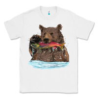 White mama bear haunting fish Classic Tee - RanaPortraitStore