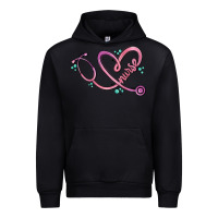 Black nurse heart Urban Hoodie - MaliasSmallBusiness